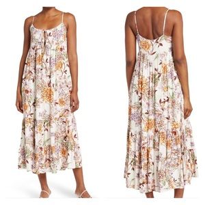 Lulu's Floral Maxi Dress - Multicolor